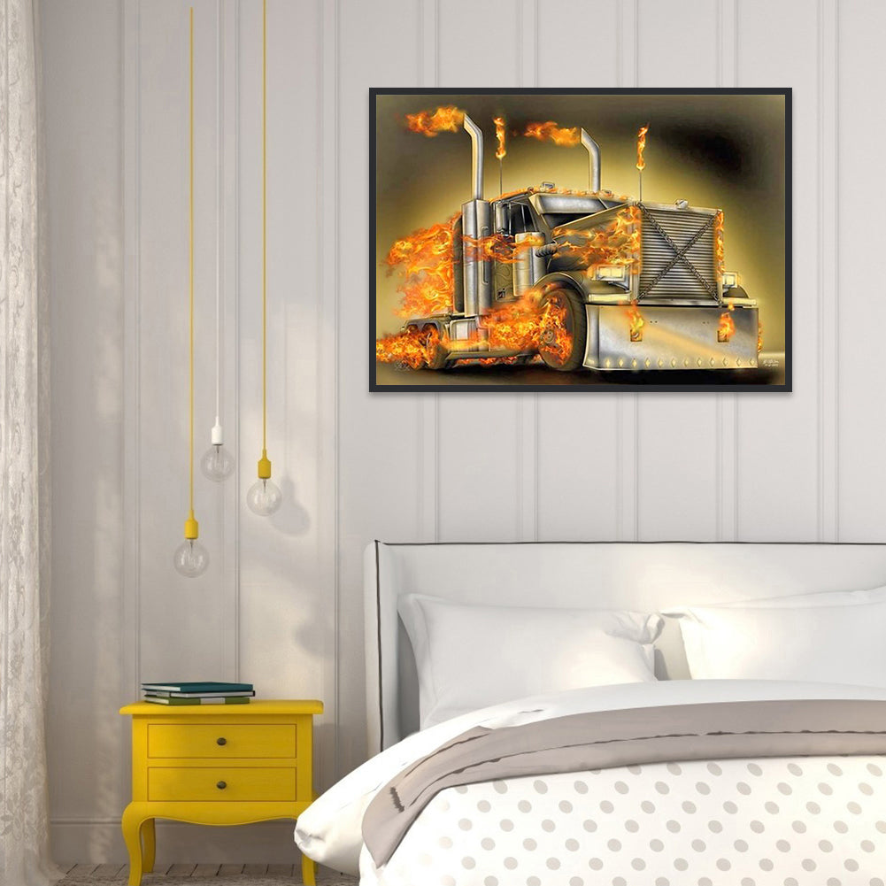 Peterbilt - Full Round Drill Diamond Painting 40*30CM