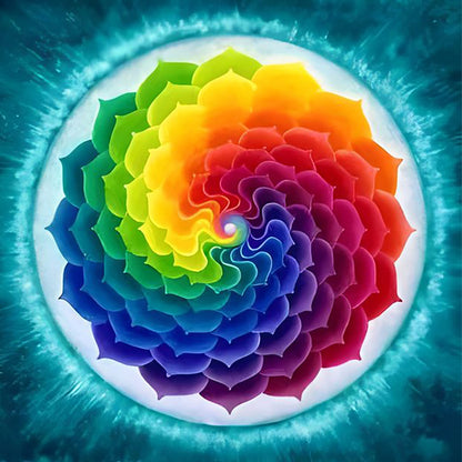 Fractal Art - Full Round Drill Diamond Painting 50*50CM