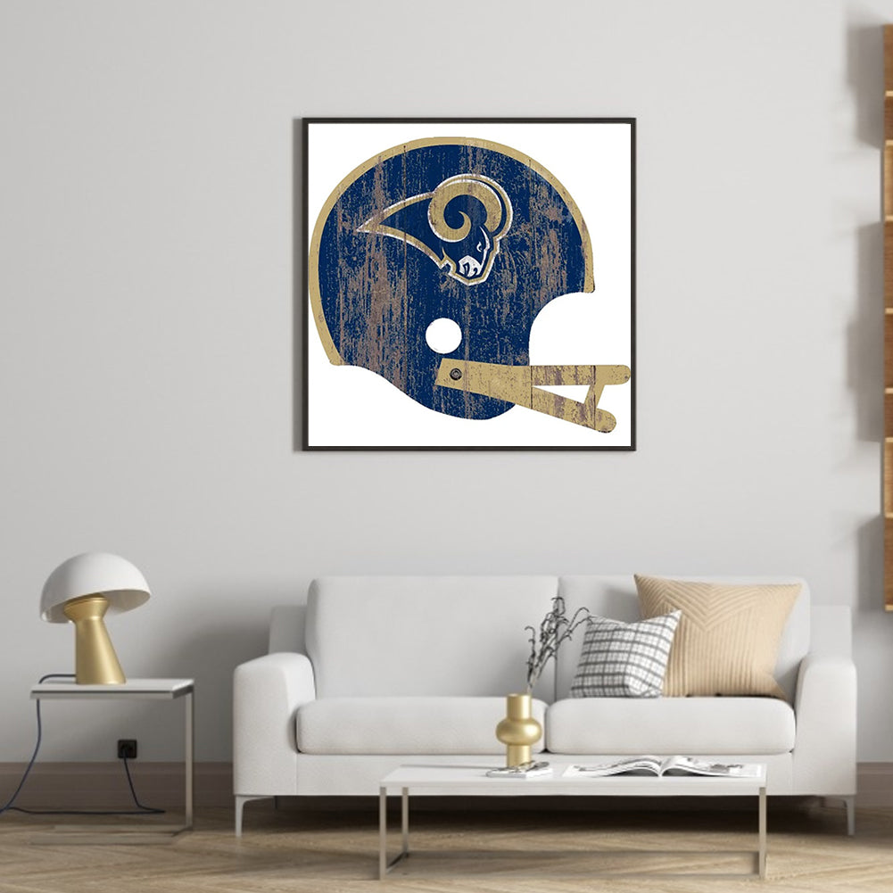 Los Angeles Rams Football Team - Full Round Drill Diamond Painting 30*30CM