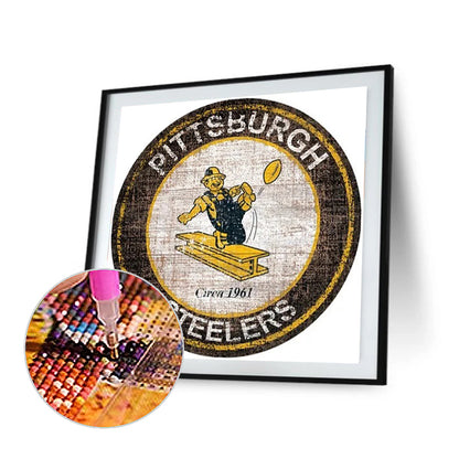 Pittsburgh Steelers Football Team - Full Round Drill Diamond Painting 30*30CM