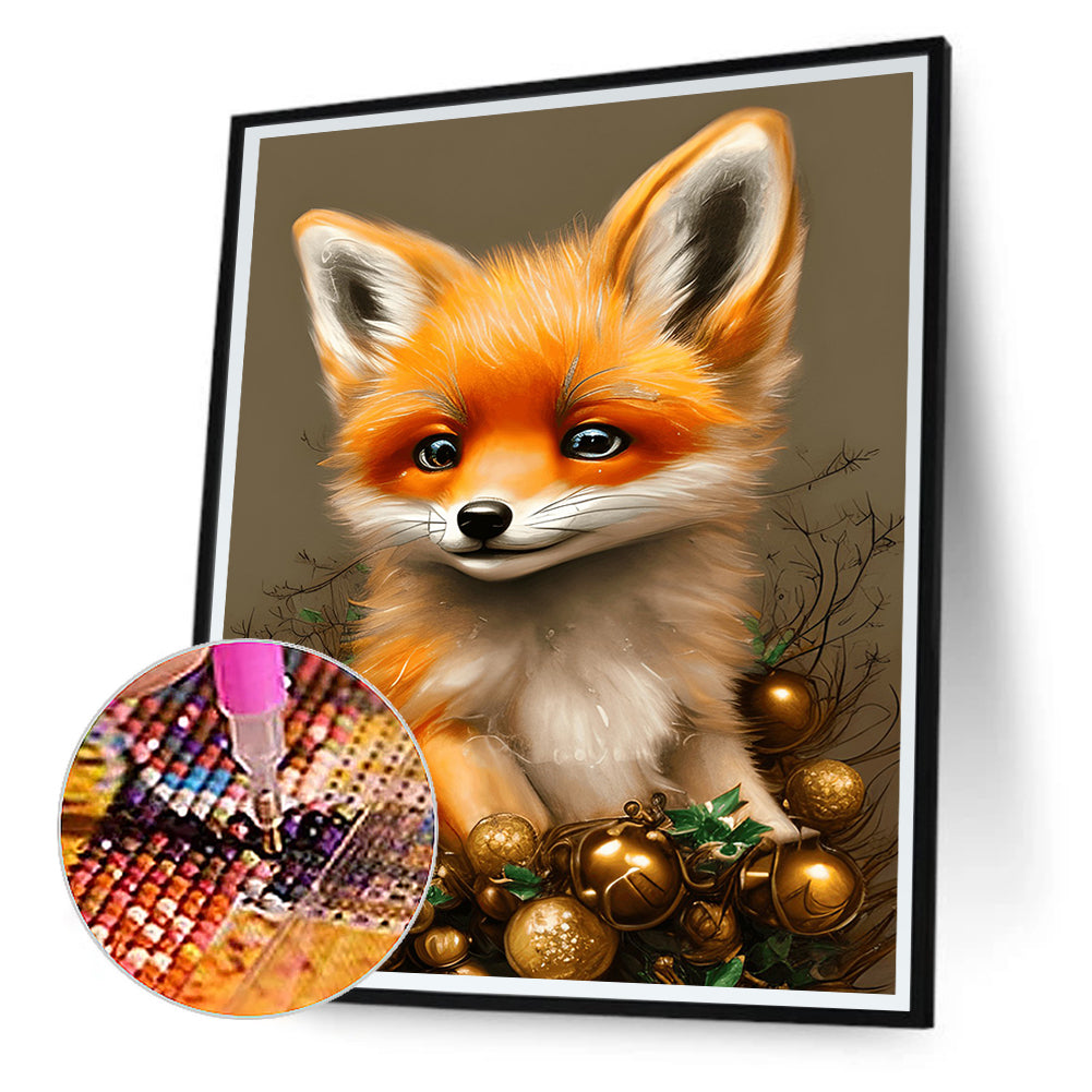 Little Fox - Full Round Drill Diamond Painting 30*40CM