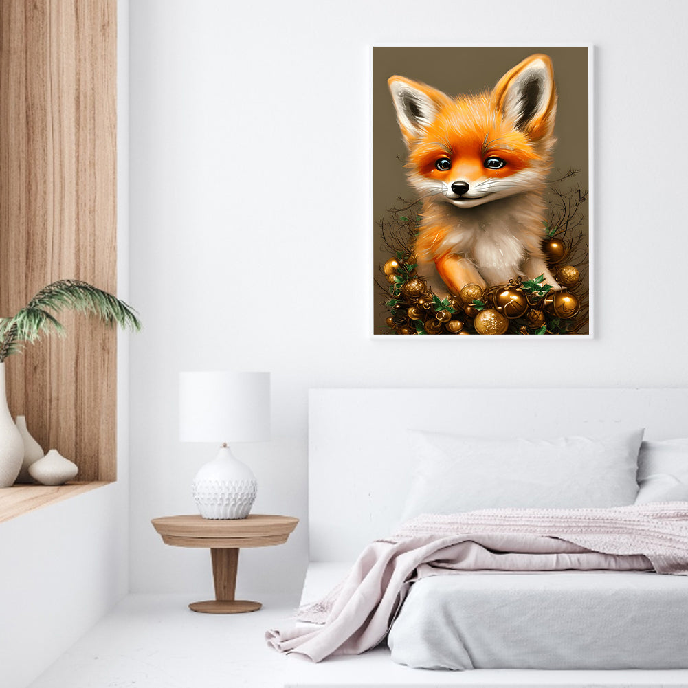 Little Fox - Full Round Drill Diamond Painting 30*40CM