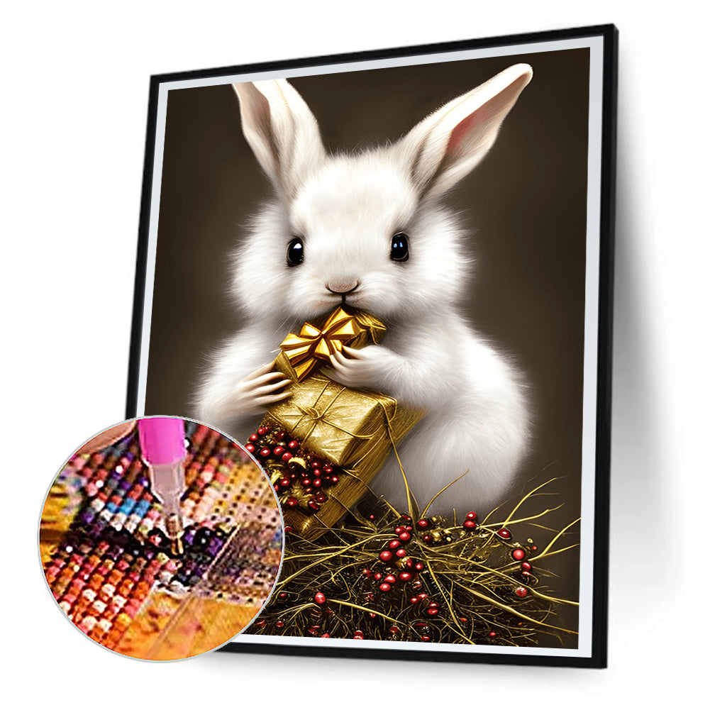 White Rabbit - Full Round Drill Diamond Painting 30*40CM