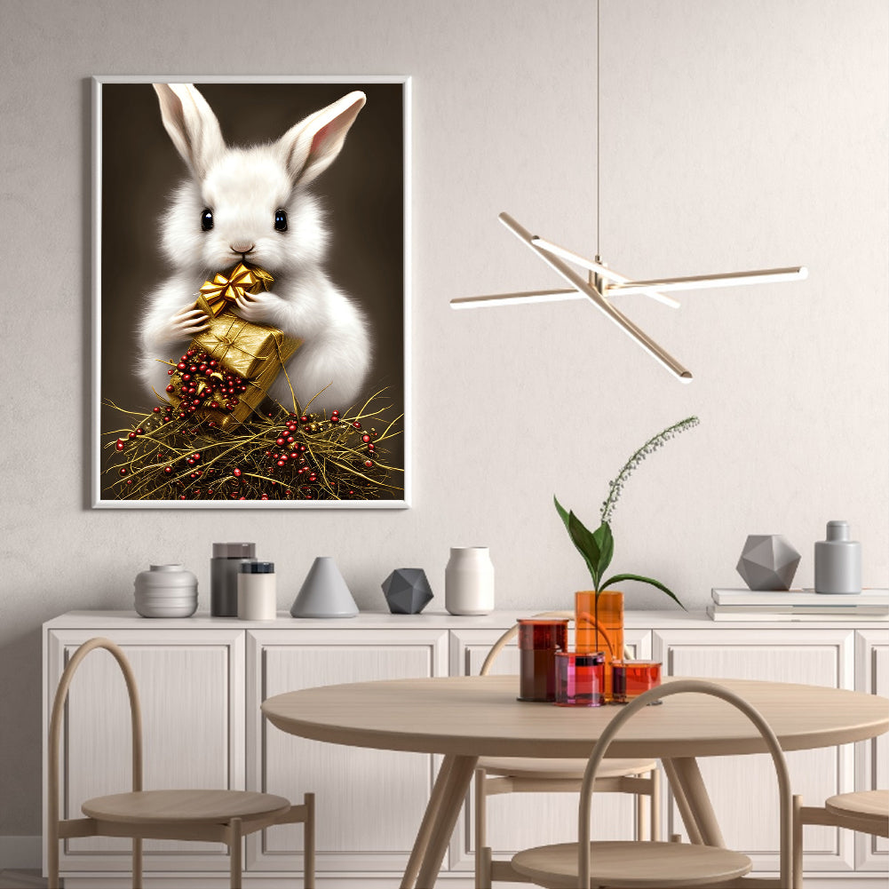 White Rabbit - Full Round Drill Diamond Painting 30*40CM