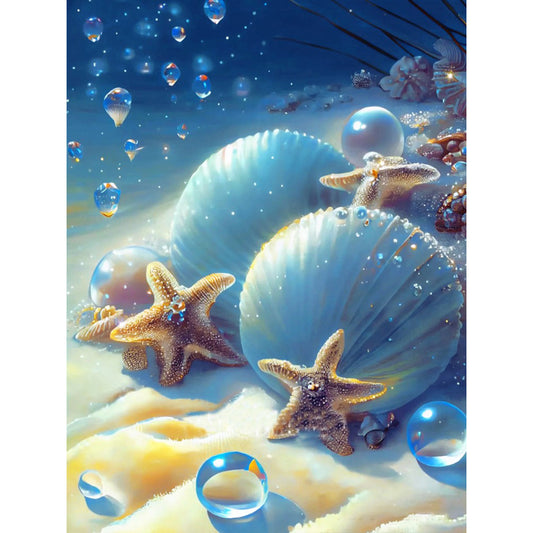 Beach Scenery - Full Round Drill Diamond Painting 30*40CM