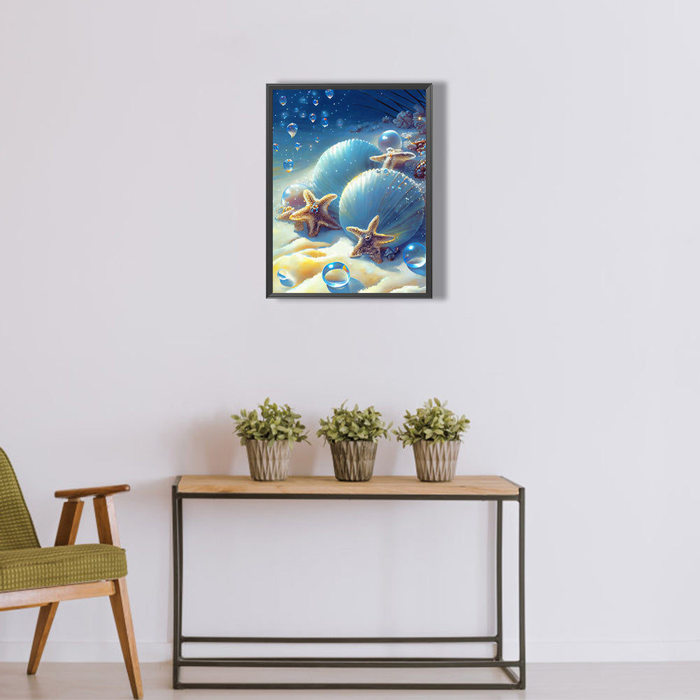 Beach Scenery - Full Round Drill Diamond Painting 30*40CM