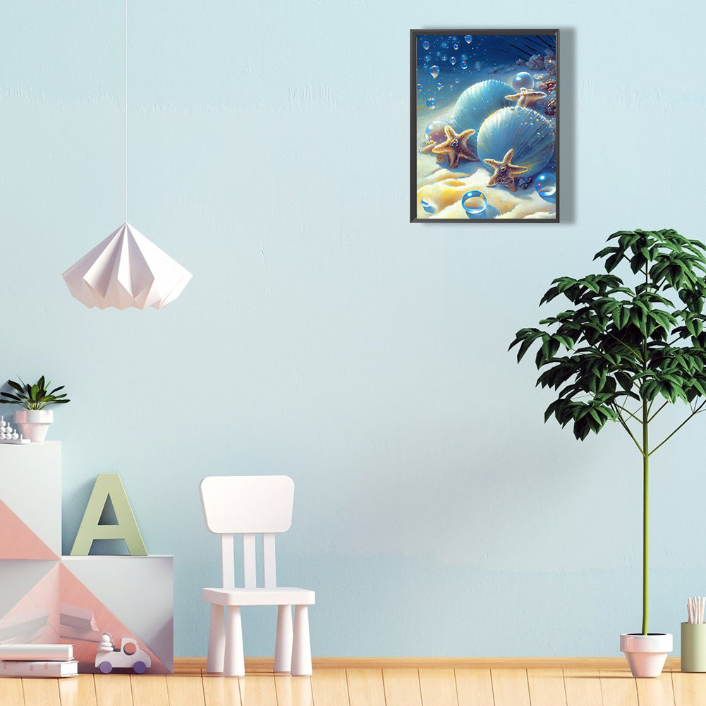 Beach Scenery - Full Round Drill Diamond Painting 30*40CM