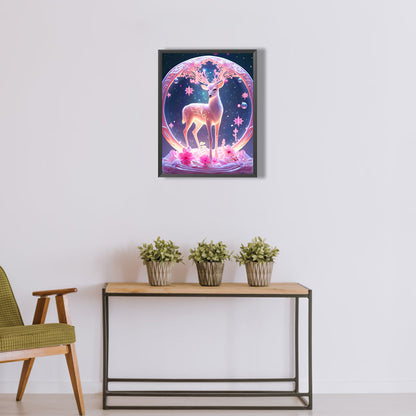Fantasy Elk - Full Round Drill Diamond Painting 30*40CM