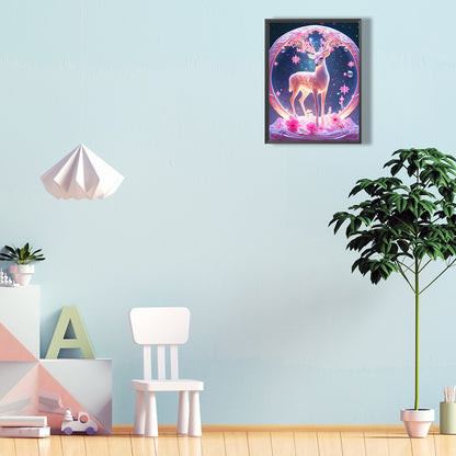 Fantasy Elk - Full Round Drill Diamond Painting 30*40CM