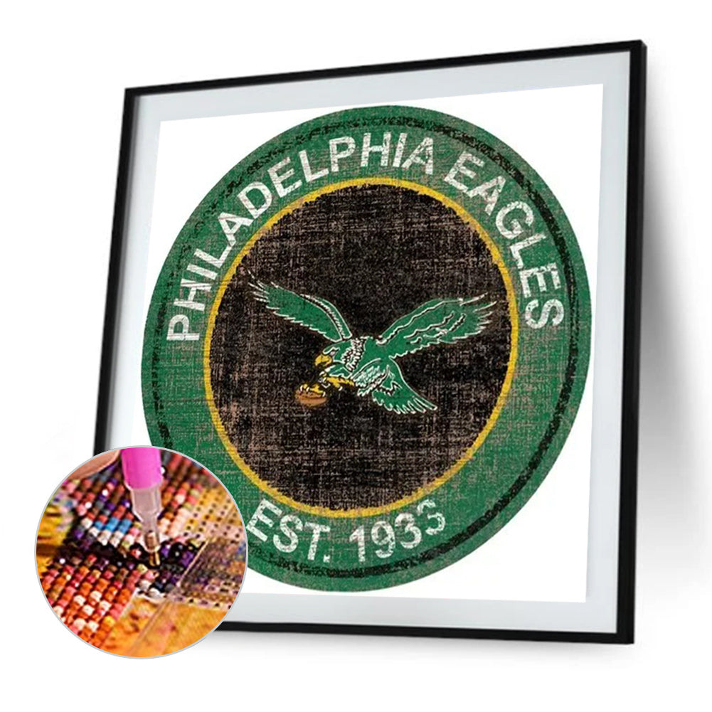 Philadelphia Eagles Football Club - Full Round Drill Diamond Painting 30*30CM