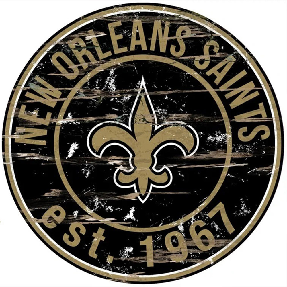 New Orleans Saints Football Team - Full Round Drill Diamond Painting 30*30CM