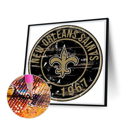 New Orleans Saints Football Team - Full Round Drill Diamond Painting 30*30CM