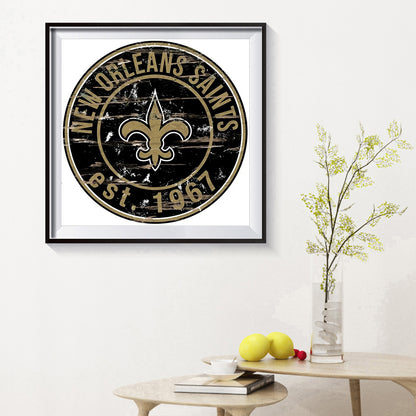 New Orleans Saints Football Team - Full Round Drill Diamond Painting 30*30CM