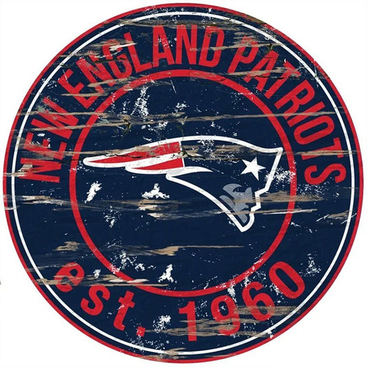 New England Patriots Football Team - Full Round Drill Diamond Painting 30*30CM