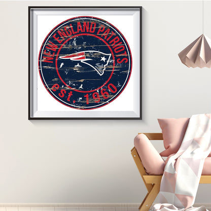 New England Patriots Football Team - Full Round Drill Diamond Painting 30*30CM