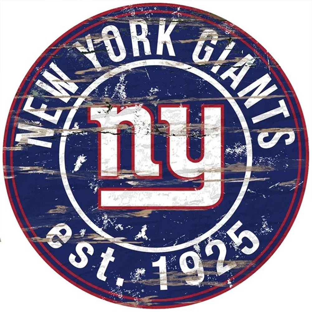 New York Giants Football Team - Full Round Drill Diamond Painting 30*30CM