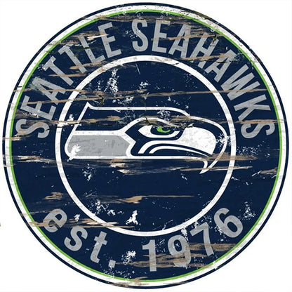 Seattle Seahawks Football Team - Full Round Drill Diamond Painting 30*30CM