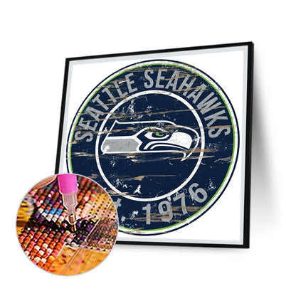 Seattle Seahawks Football Team - Full Round Drill Diamond Painting 30*30CM