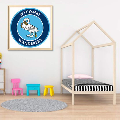 Wycombe Wanderers Football Team - Full Round Drill Diamond Painting 30*30CM