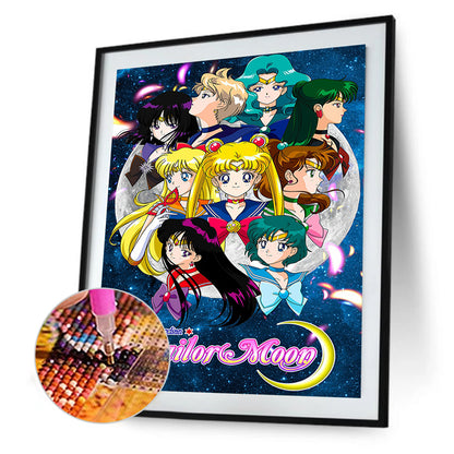 Sailor Moon Poster - Full Round Drill Diamond Painting 40*50CM