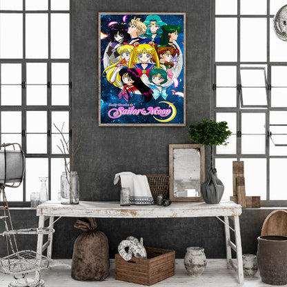 Sailor Moon Poster - Full Round Drill Diamond Painting 40*50CM