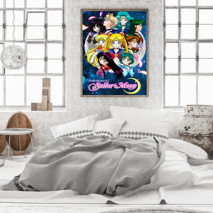 Sailor Moon Poster - Full Round Drill Diamond Painting 40*50CM