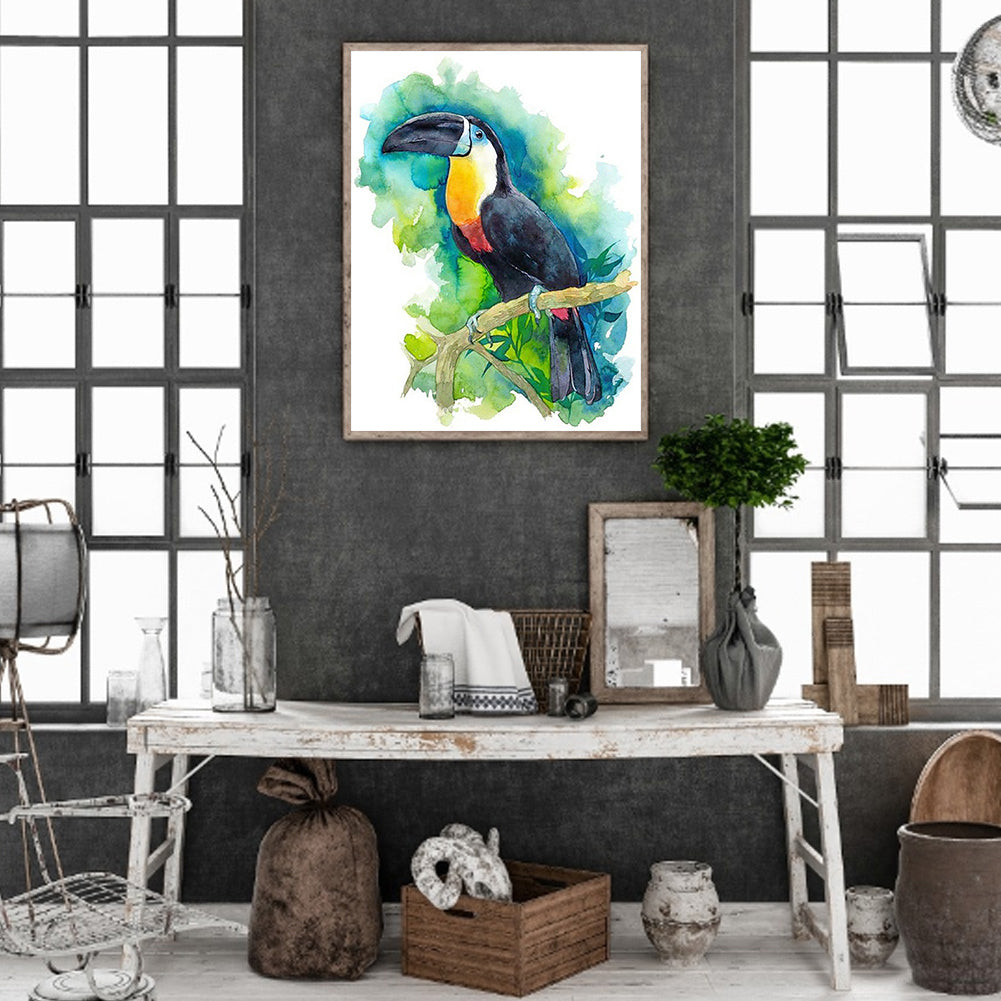 Toucan - Full Round Drill Diamond Painting 30*40CM