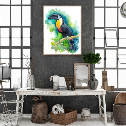 Toucan - Full Round Drill Diamond Painting 30*40CM