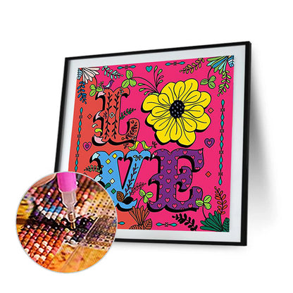 Love - Full Round Drill Diamond Painting 30*30CM