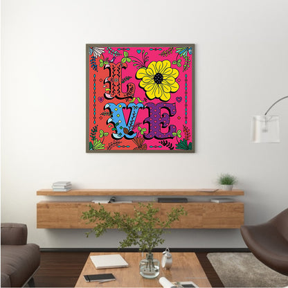 Love - Full Round Drill Diamond Painting 30*30CM