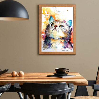 Kitten - Full Round Drill Diamond Painting 30*40CM