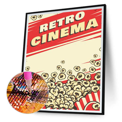 Retro Cinema - Full Round Drill Diamond Painting 30*40CM