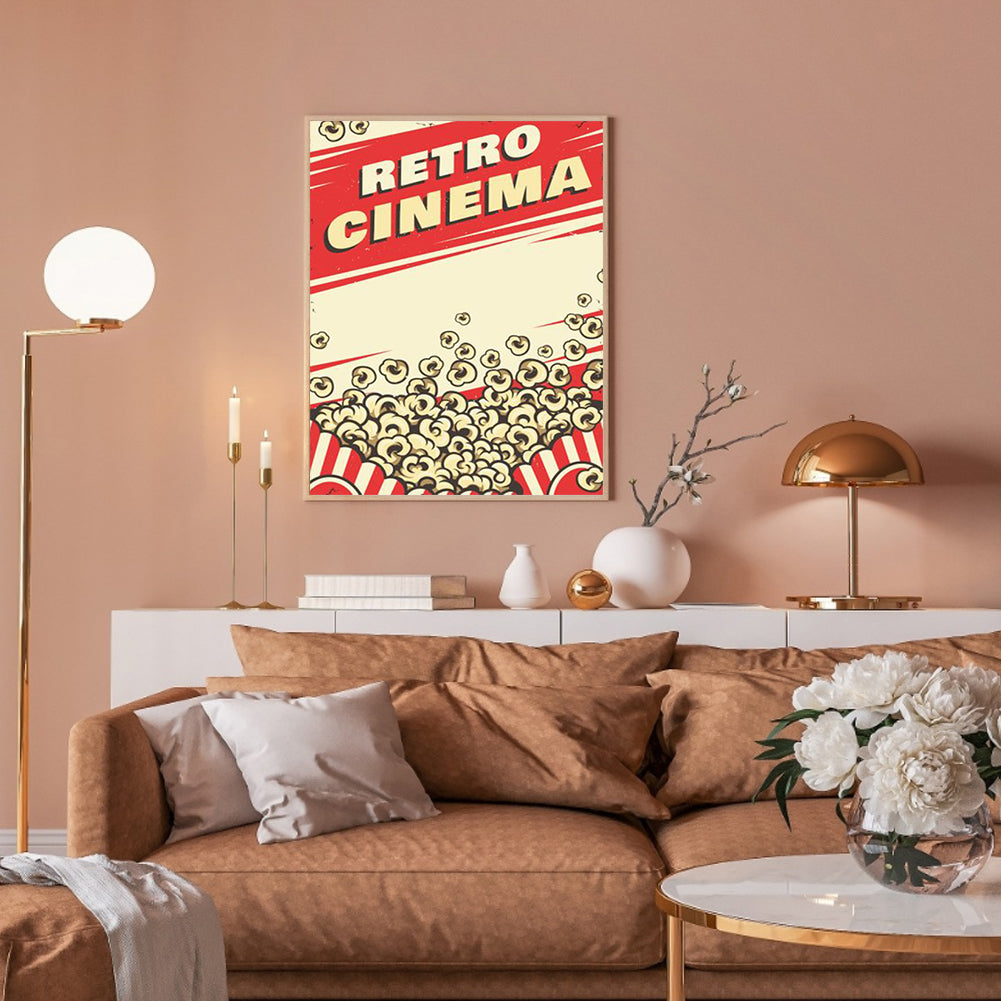 Retro Cinema - Full Round Drill Diamond Painting 30*40CM
