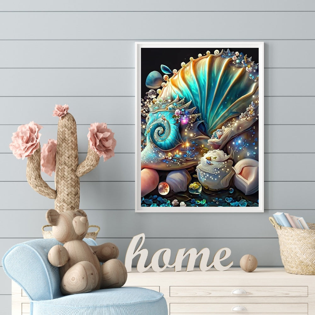 Dream Beach Shells - Full Round Drill Diamond Painting 30*40CM