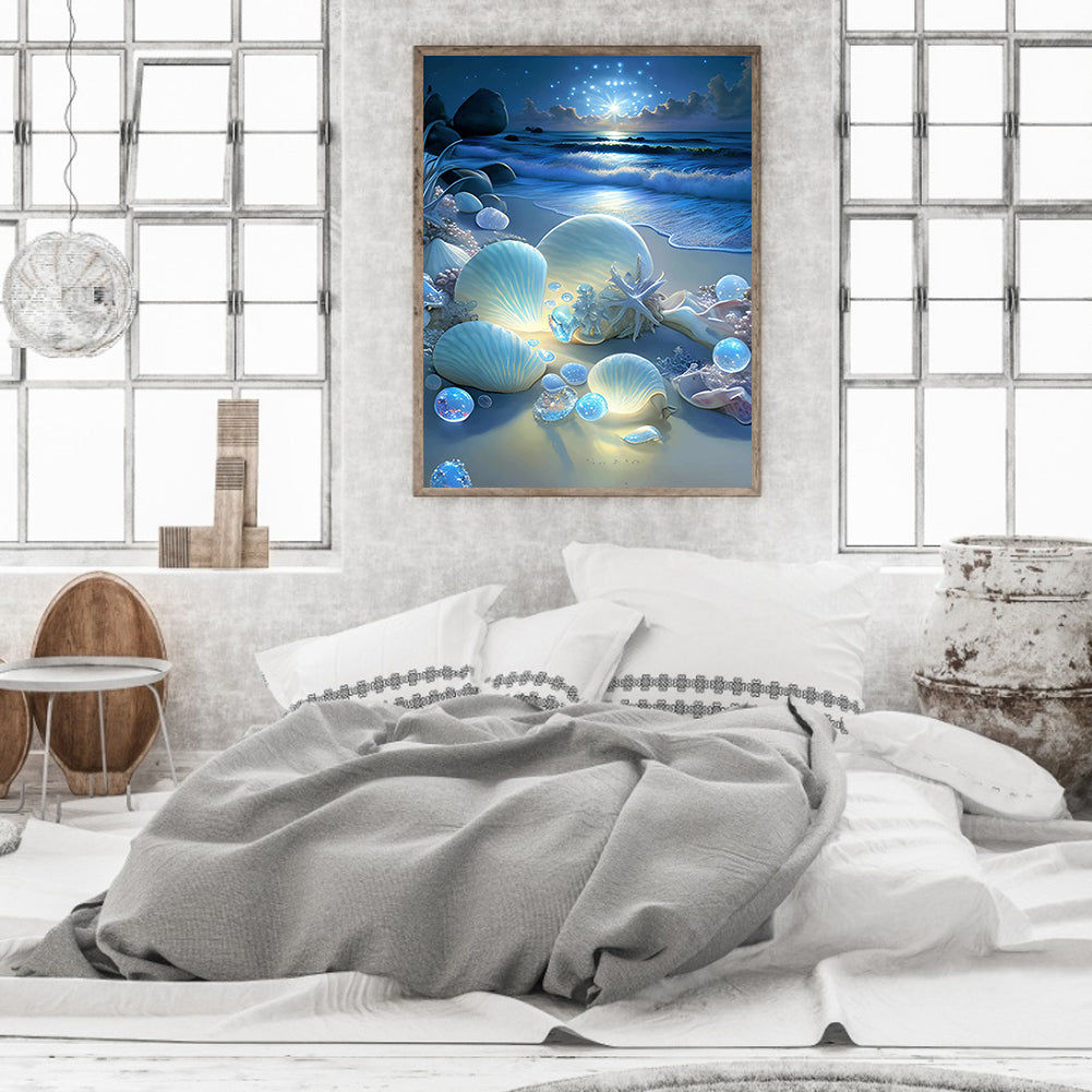 Dream Beach Shells - Full Round Drill Diamond Painting 30*40CM
