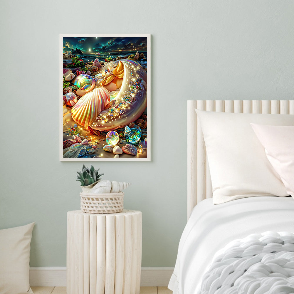 Dream Beach Shells - Full Round Drill Diamond Painting 30*40CM