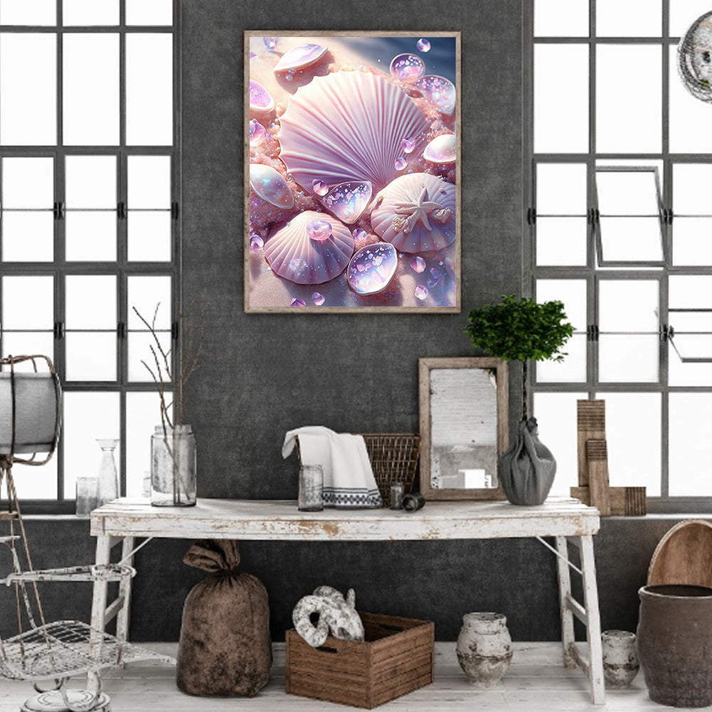 Dream Beach Shells - Full Round Drill Diamond Painting 30*40CM