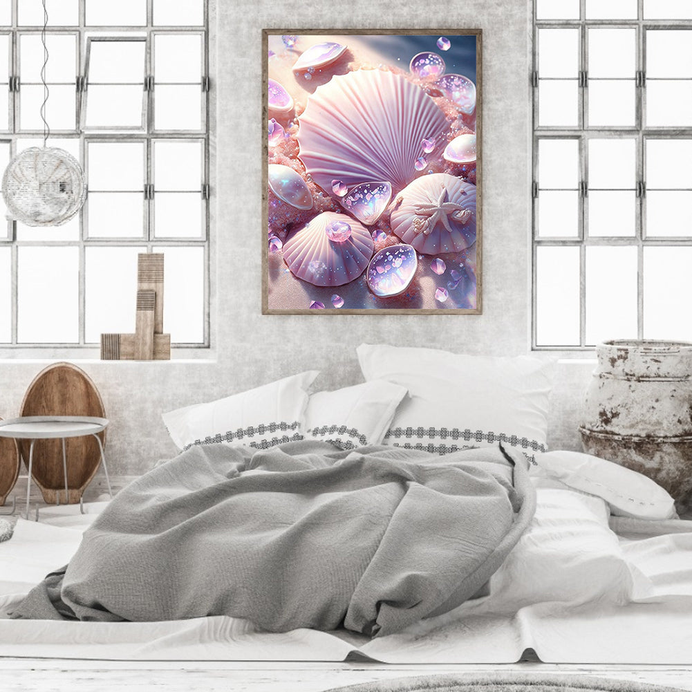Dream Beach Shells - Full Round Drill Diamond Painting 30*40CM