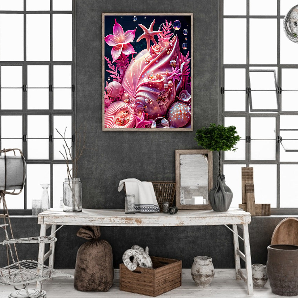 Dream Beach Shells - Full Round Drill Diamond Painting 30*40CM