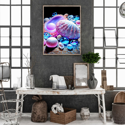 Dream Beach Shells - Full Round Drill Diamond Painting 30*40CM