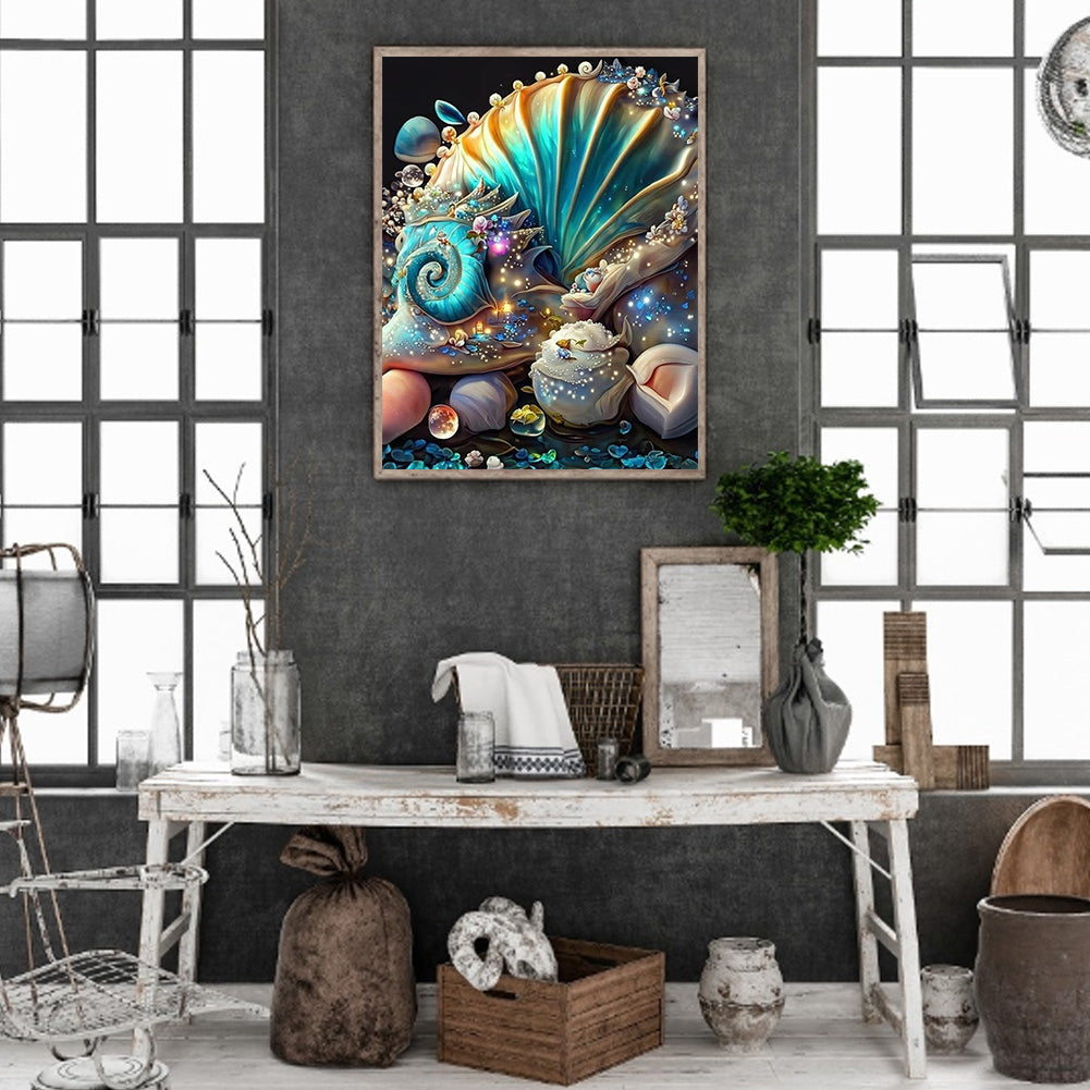 Dream Beach Shells - Full Round Drill Diamond Painting 30*40CM