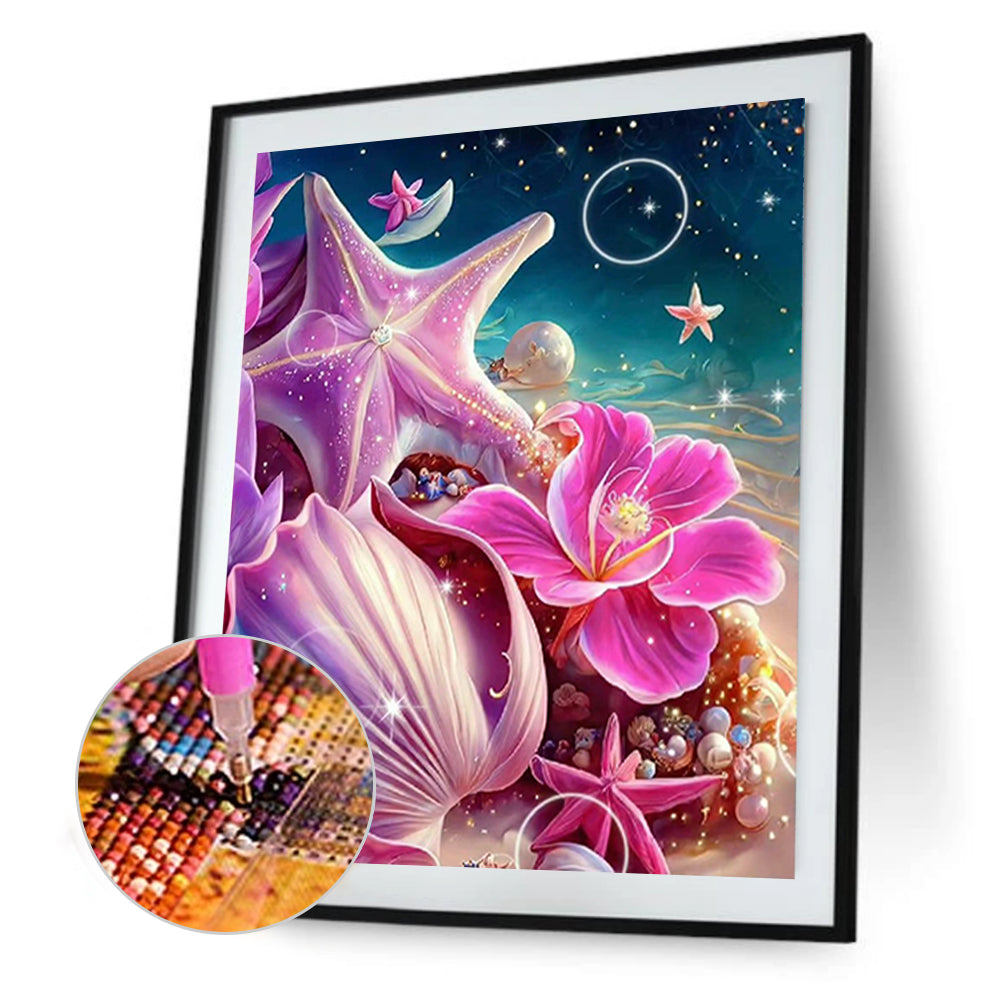 Dream Beach Shells - Full Round Drill Diamond Painting 30*40CM