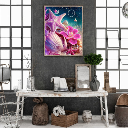 Dream Beach Shells - Full Round Drill Diamond Painting 30*40CM