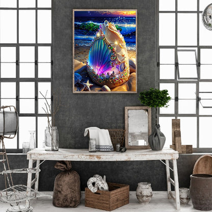 Dream Beach Shells - Full Round Drill Diamond Painting 30*40CM
