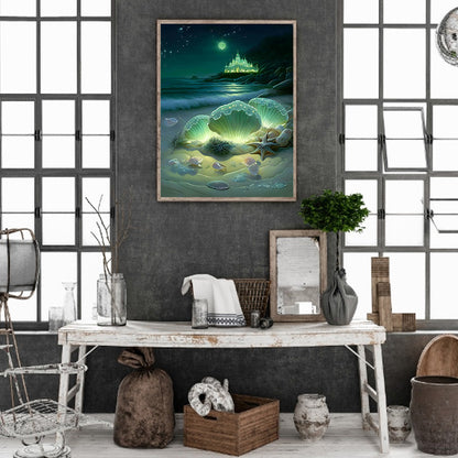 Dream Beach Shells - Full Round Drill Diamond Painting 30*40CM