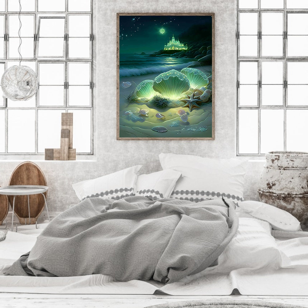 Dream Beach Shells - Full Round Drill Diamond Painting 30*40CM