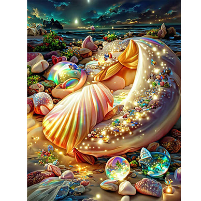 Dream Beach Shells - Full Round Drill Diamond Painting 30*40CM