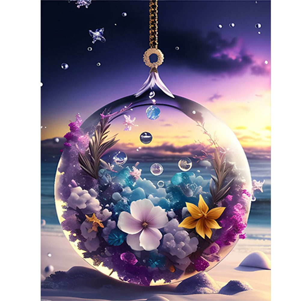 Beach Crystal Scenery - Full Round Drill Diamond Painting 30*40CM