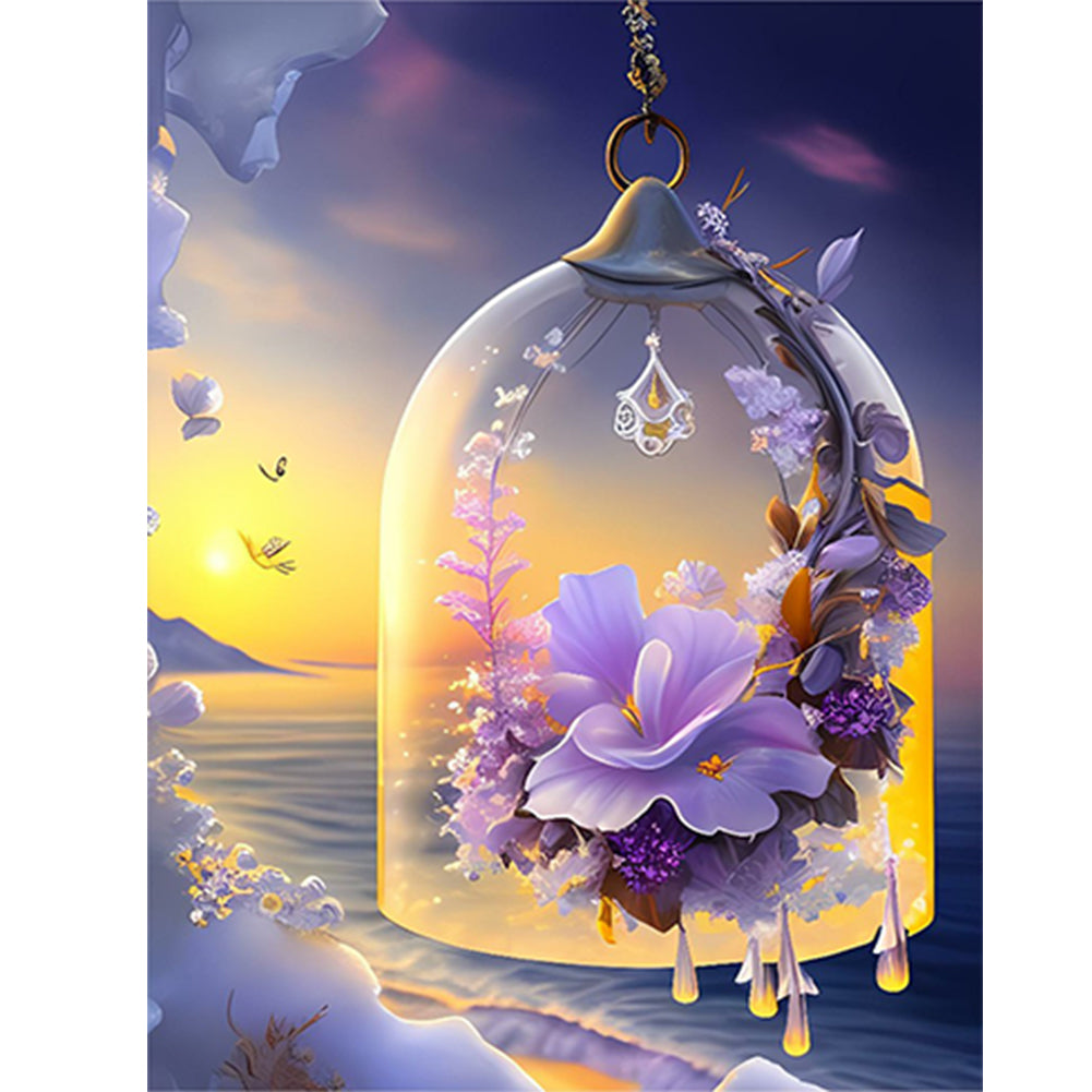Beach Crystal Scenery - Full Round Drill Diamond Painting 30*40CM