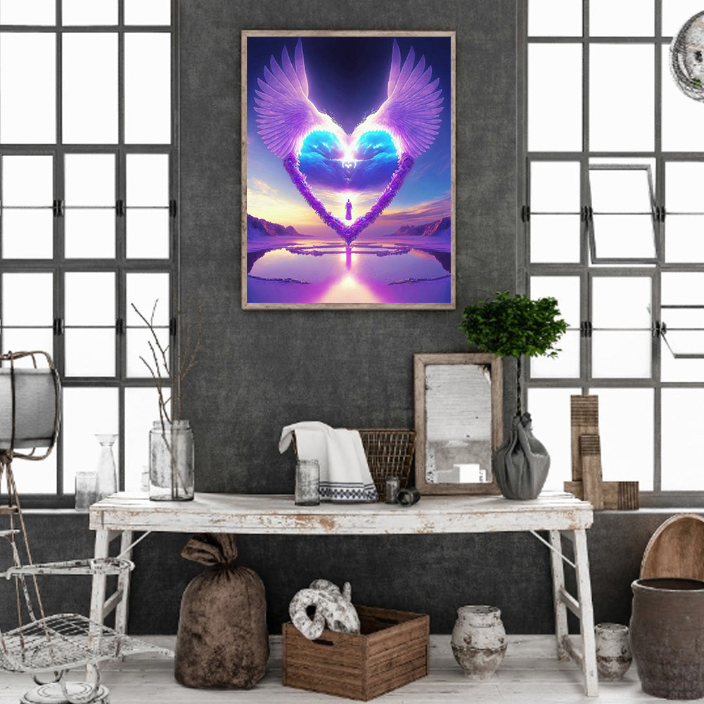 Beach Heart - Full Round Drill Diamond Painting 30*40CM